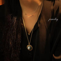 YUNLI Real 18K Gold Twisted Chain Necklace Simple Style Pure AU750 Hemp Rope Chain for Women Fine Jewelry Gifts