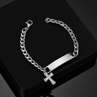 Sifisrri Engraved Name Letter Date Bracelets Women Men Stainless Steel Adjustable Bangles for Boys Girls Kids Jewelry Gift