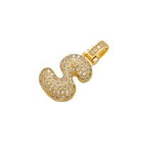 Women ZHUKOU Delicate and Fat 26 Gold Color Letter Pendant for Women Handmade DIY Necklace Earrings Jewelry Accessories Mode: VD614