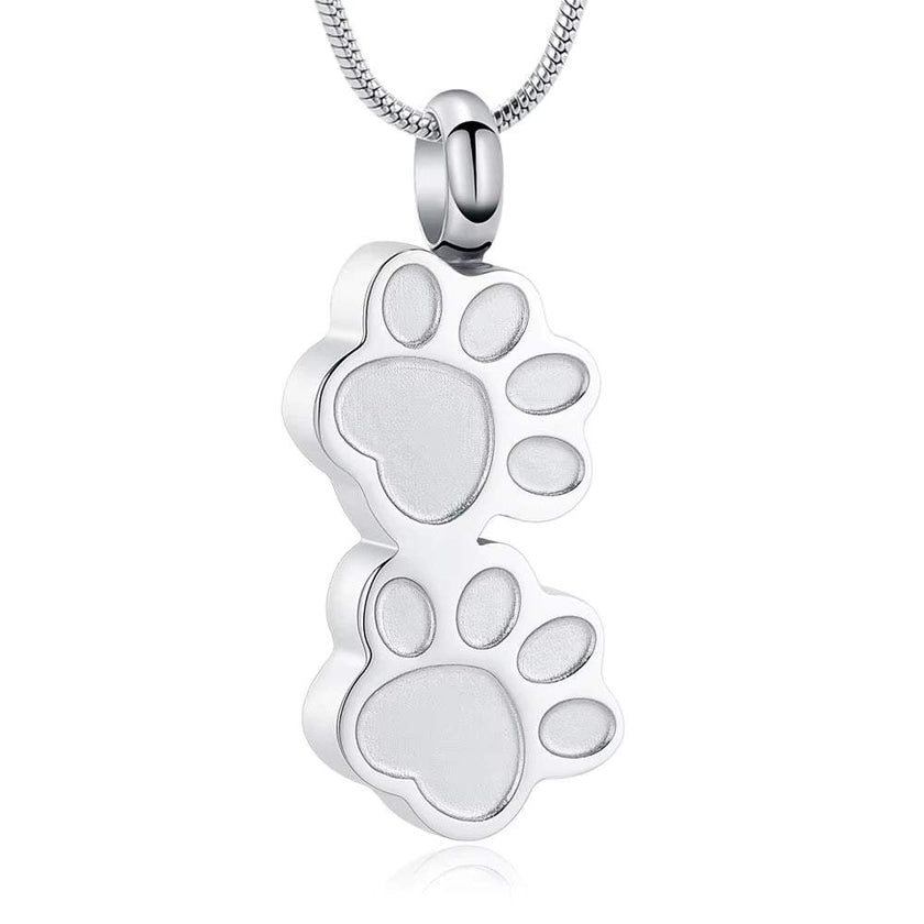 Cremation Jewelry Urn Pendant Necklace for Pet Dog Cat Ashes 316L Stainless Steel Customized Gift to Women Men Keepsake Jewelry