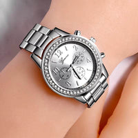 Women'S Watches Geneva Classic Luxury Rhinestone Watch Women Watches Ladies Fashion Gold Watch Clock Reloj Mujer Montre Femme