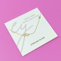 Beautiful Finest Shine Initial Sterling Silver Necklace