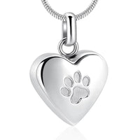 Cremation Jewelry Urn Pendant Necklace for Pet Dog Cat Ashes 316L Stainless Steel Customized Gift to Women Men Keepsake Jewelry