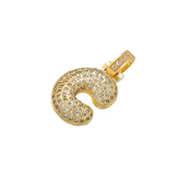 Women ZHUKOU Delicate and Fat 26 Gold Color Letter Pendant for Women Handmade DIY Necklace Earrings Jewelry Accessories Mode: VD614
