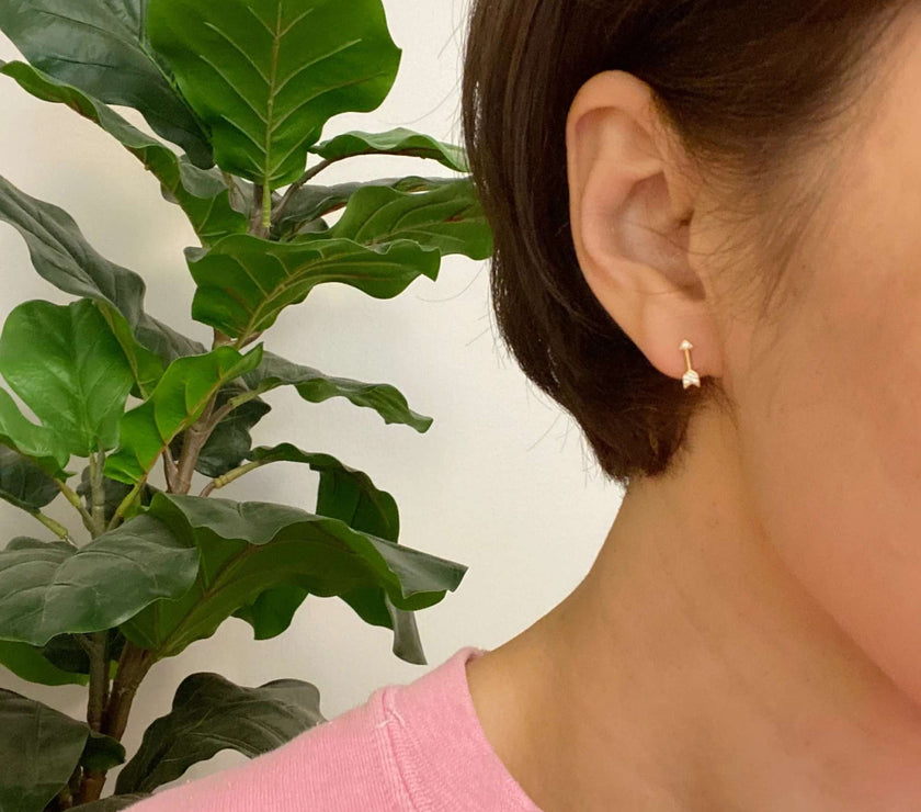 Mini Sparkle Mini Stud Sterling Silver Earrings