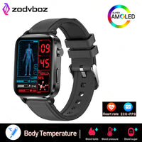 Temperature Monitoring Painless Non-Invasive Blood Sugar Smart Watch Men Laser Treatment Health Blood Pressure Sport Smartwatch Women Glucometer Watch