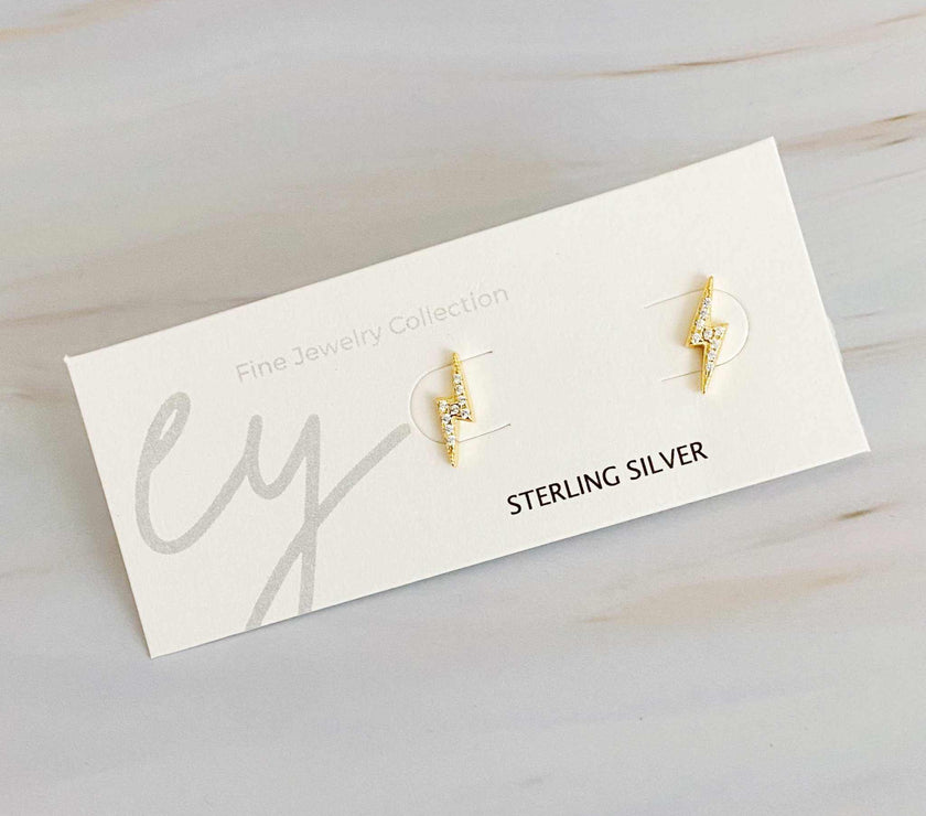 Mini Sparkle Mini Stud Sterling Silver Earrings