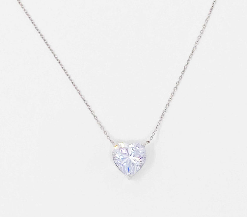 Absolute Beauty Sterling Silver Heart Necklace