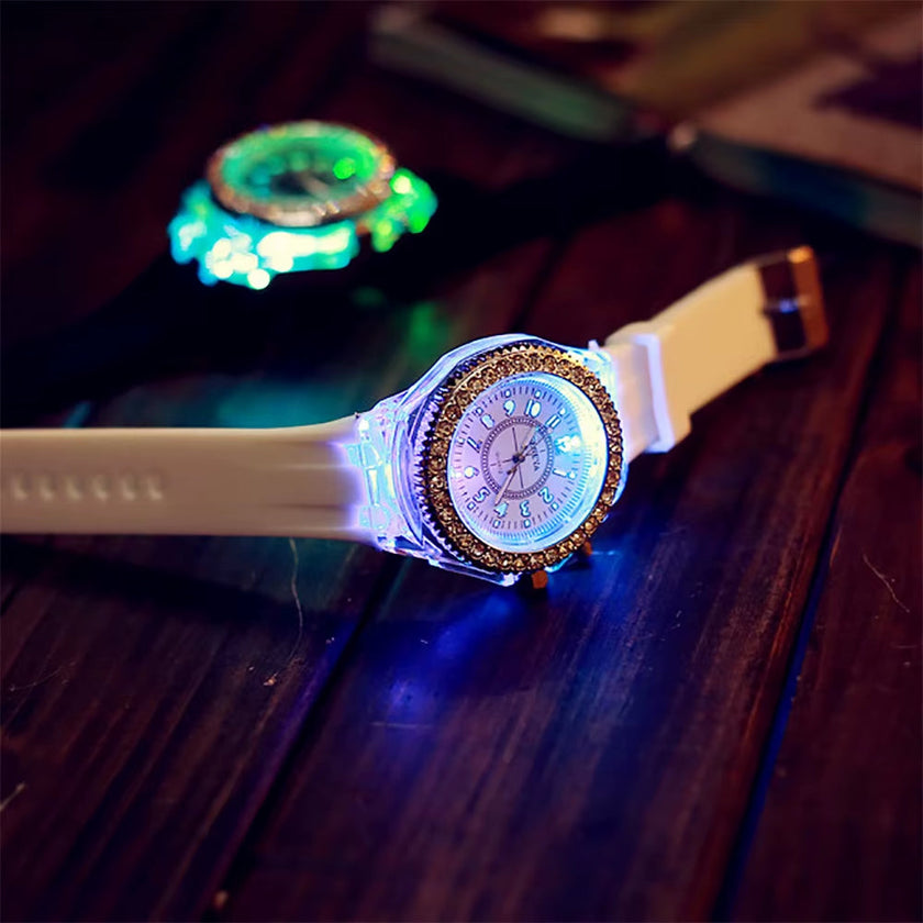 Ladies Watch Wrist Backlight Quartz Led Sport Women'S Watch Top Brand Luxury Man Wristwatch Dual Display Luminous Wristwatch 시계