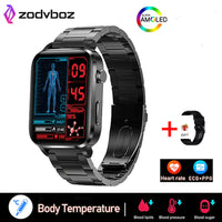 Temperature Monitoring Painless Non-Invasive Blood Sugar Smart Watch Men Laser Treatment Health Blood Pressure Sport Smartwatch Women Glucometer Watch
