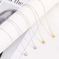 Boy Girl Kid Pendant Women Necklace Name Date Child Family Jewelry Engraved Stainless Steel Gold Color Jewelry