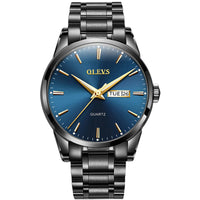 OLEVS Men Watches Waterproof Stainless Steel Quartz Male Wristwatch Men Gold Watch Fashion Luminous Luxury Watches for Men