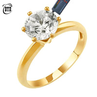 Real Moissanite D Color 18K Gold Engagement Rings for Women Luxury Wedding Jewelry