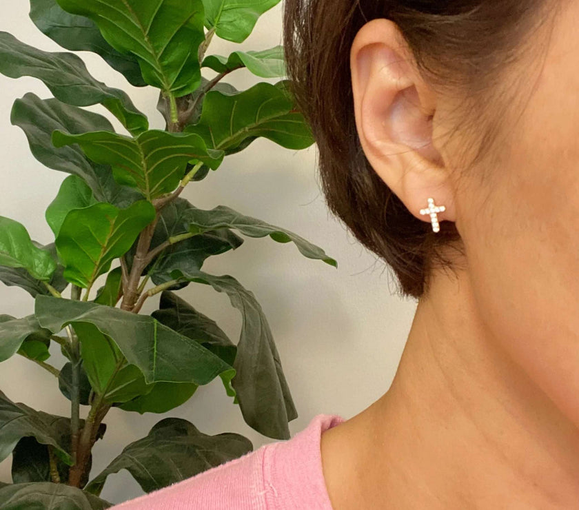 Mini Sparkle Mini Stud Sterling Silver Earrings