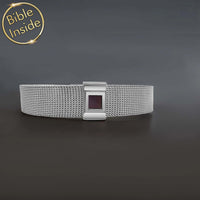 Bracelet Bible Scripture Bracelet with Nano Bible - Noble Origin Bracelet