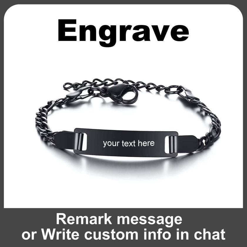 Personalize Name Bracelet for Baby Boy Girl Figaro Chain Smooth Bangle Link Gold Tone No Fade Safty Jewelry 12Cm to 15Cm