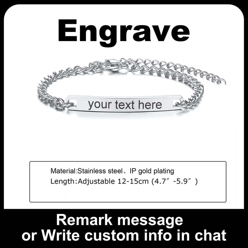 Personalize Name Bracelet for Baby Boy Girl Figaro Chain Smooth Bangle Link Gold Tone No Fade Safty Jewelry 12Cm to 15Cm