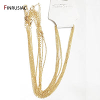 1.4Mm Thickness,Real Gold Plated Metal Thin Chain for Necklace Making, DIY Jewelry Making Chain Wholesale