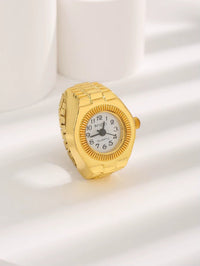 Mini Vintage Finger Ring Watch round Creative Quartz Watches Fashion Couple Watches Accessories