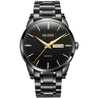 OLEVS Men Watches Waterproof Stainless Steel Quartz Male Wristwatch Men Gold Watch Fashion Luminous Luxury Watches for Men