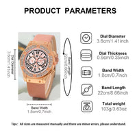 Luxury 3PCS Set Women Casual Leather Watches Quartz Wristwatches & Ladies Heart Bow Wallet Glasses Sunglasses Clock Montre Femme
