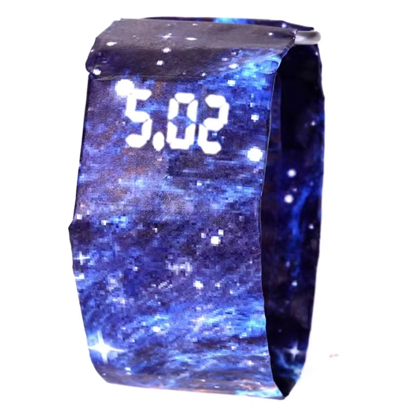 LED Display Screen 2020 Reloj Hombre Men Watches Creative Paper Led Digital Watch Waterproof Electronic Watches Men Digital Touch Screen Watches