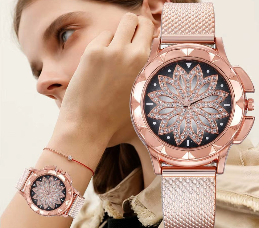 Diamond Watch Women Luxury Rhinestone Elegant Watches Ladies Gold Clock Wrist Watches for Women Часы Женские Наручные 2022