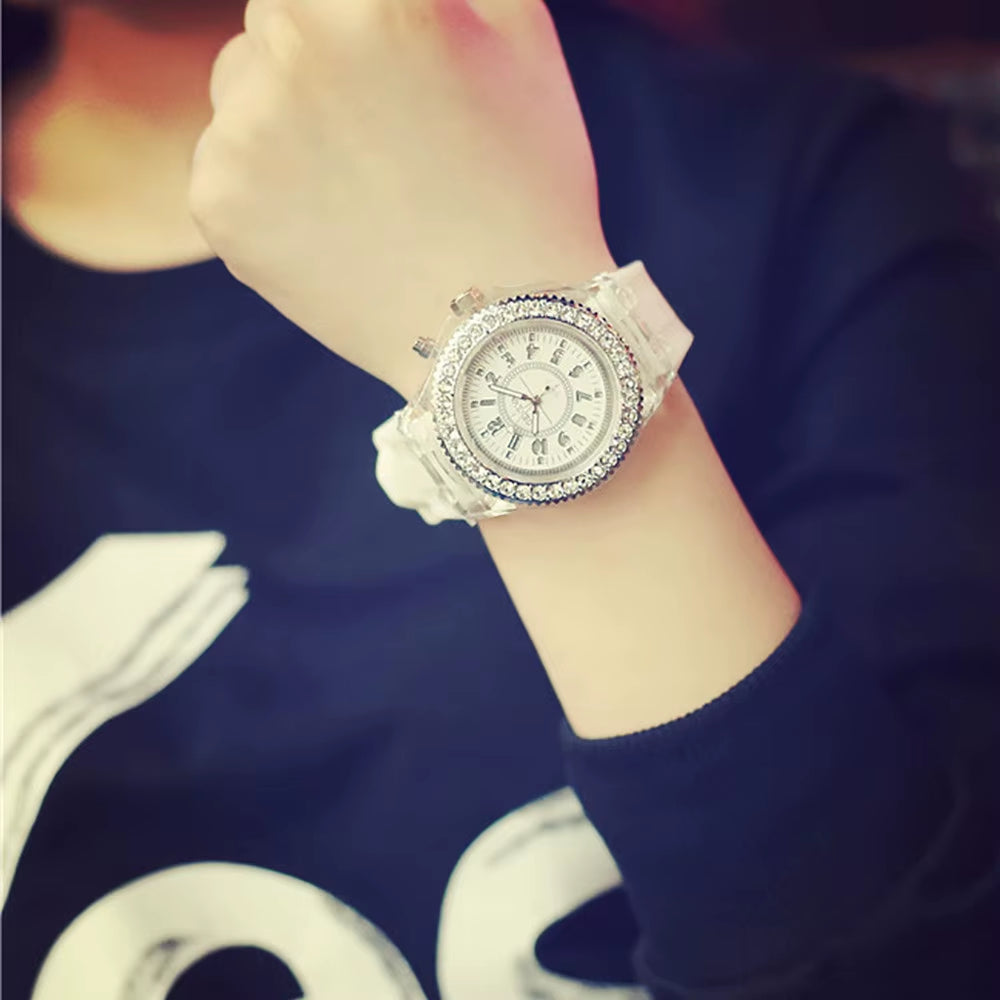 Ladies Watch Wrist Backlight Quartz Led Sport Women'S Watch Top Brand Luxury Man Wristwatch Dual Display Luminous Wristwatch 시계