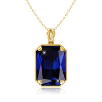 Wedding Gifts Jewelry 14K Gold Real Pendant for Women 925 Sterling Silver Pendants and Necklaces Birthstone Aquamarine Fine Jewelry Wedding Gifts