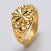 Bridal Wedding Jewelry Dubai African Small Gold Color Rings for Women Girls Arabian Middle East Jewellery Little Bangs Woman Mama Best Gifts
