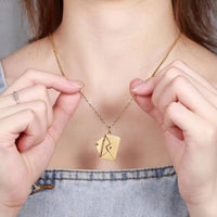 Love Letter Envelope Pendant Necklace Customized Stainless Steel Jewelry Confession Love You for Valentine Day Mother Day