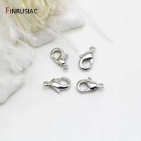 14K Real Gold Plated 10Mm 12Mm Lobster Clasps for Jewelry Making Handmade DIY Bracelets Necklace Clasp Fittings