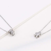 Boy Girl Kid Pendant Women Necklace Name Date Child Family Jewelry Engraved Stainless Steel Gold Color Jewelry