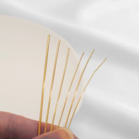 Real Gold Plated Copper Gold-Coated Flexible Wire without Peeling off Gold Injection Semi-Hard Copper Wire Jewelry Accessory