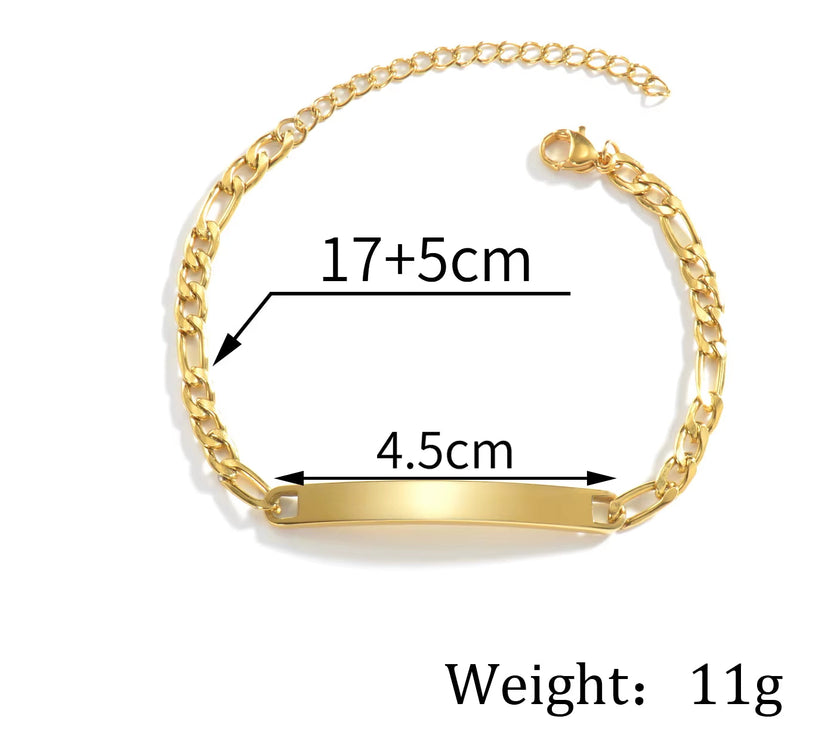 Sifisrri Engraved Name Letter Date Bracelets Women Men Stainless Steel Adjustable Bangles for Boys Girls Kids Jewelry Gift