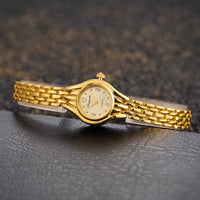 Bracelet Clasp Simple Elegant Small Women'S Watches Luxury Brand Gold Wrist Watches for Women Ladies Quartz Watches for Girls Montre Femme