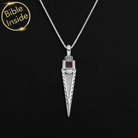 Religious Necklace with the Holy Bible - Guardian Arrow Pendant