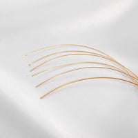 Real Gold Plated Copper Gold-Coated Flexible Wire without Peeling off Gold Injection Semi-Hard Copper Wire Jewelry Accessory