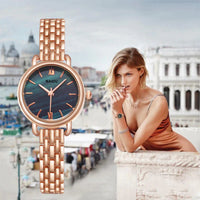 Luxury  Women Watches New NAIDU Rose Gold Silver Ladies Bracelet Watch Womens Quartz Dress Wristwatch Feminino Reloj Mujer Kol Saati