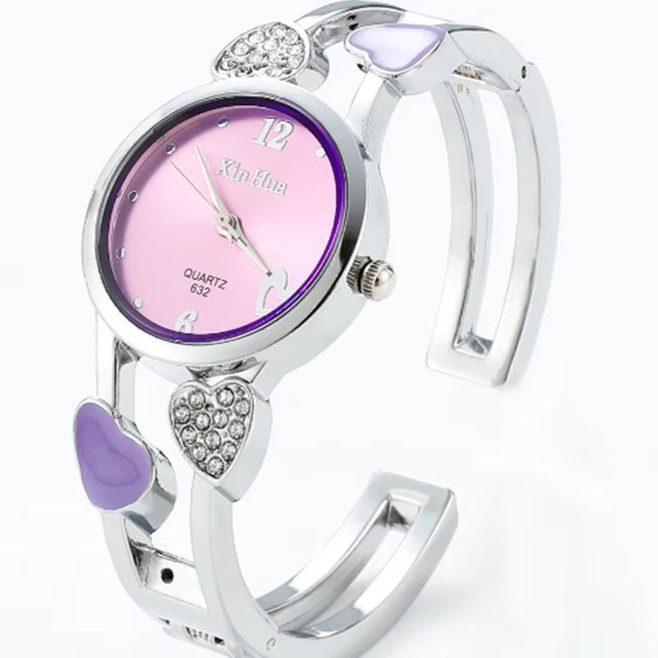 Heart Shaped Bracelet Watch Women Watches Luxury Rhinestone Women'S Watches Ladies Watch Steel Clock Zegarek Damski Reloj Mujer