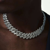 High Quality Iced Out Men Jewelry 5A Cz Hip Hop New Micro Pave 19Mm Cuban Link Chain Big Heavy Chunky Necklace for Men Boy