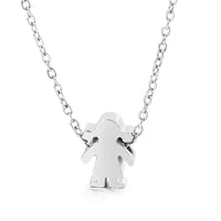 Boy Girl Kid Pendant Women Necklace Name Date Child Family Jewelry Engraved Stainless Steel Gold Color Jewelry
