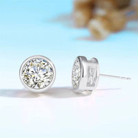 Moissanite Earrings 18K Gold 100% Real with Certificate Luxury AU750 Jewelry for Women K Gold Earring Studs Trend Present