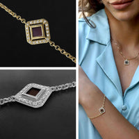 Jewelry Christianity Bracelet with Nano Bible - Royal Frame Bracelet
