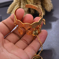 Gold Color Copper Coin Baby Bangles for Kids Cild Dubai Israel Jewelry Gold Cuffbracelet Ring Boys Children Arab Birthday Gifts