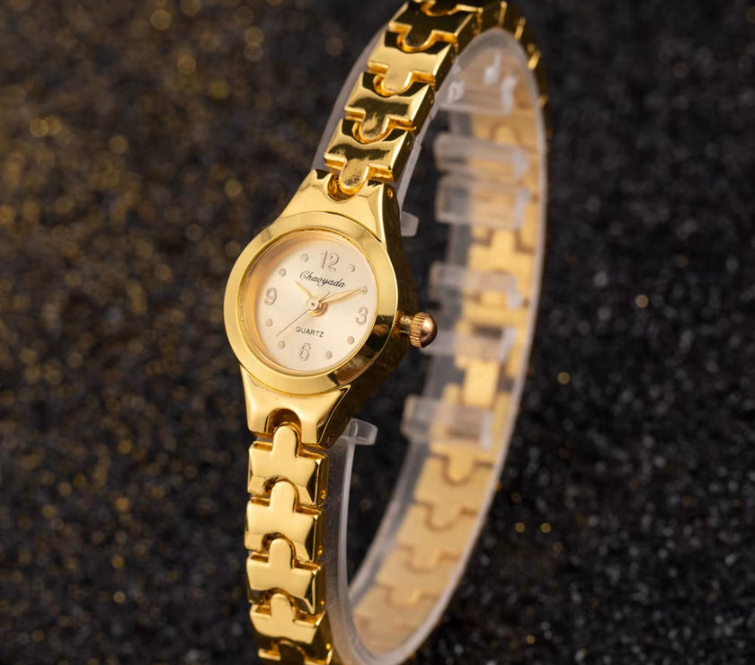 Bracelet Clasp Simple Elegant Small Women'S Watches Luxury Brand Gold Wrist Watches for Women Ladies Quartz Watches for Girls Montre Femme
