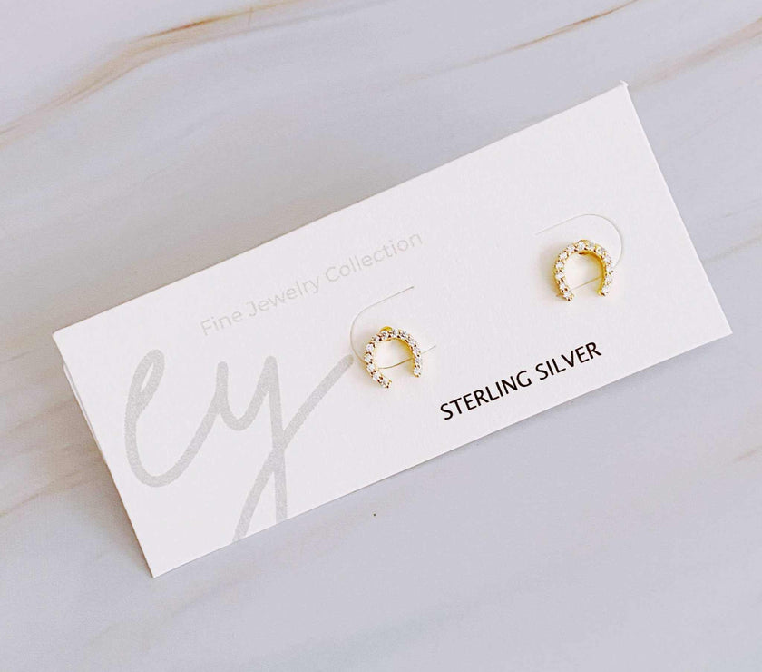 Mini Sparkle Mini Stud Sterling Silver Earrings