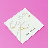Beautiful Finest Shine Initial Sterling Silver Necklace