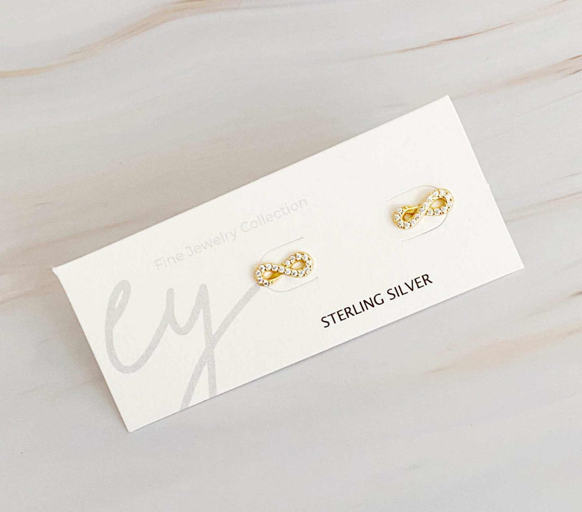 Mini Sparkle Mini Stud Sterling Silver Earrings