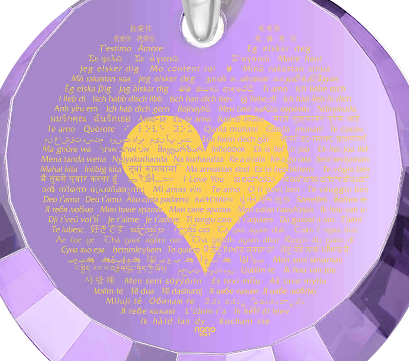 Silver I Love you Necklace
